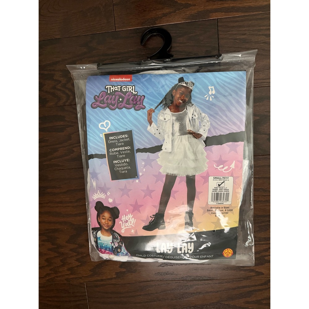 Nickelodeon That Girl Lay Lay Costume Kids Small 6 Dress Jacket Tiara 3pc Set